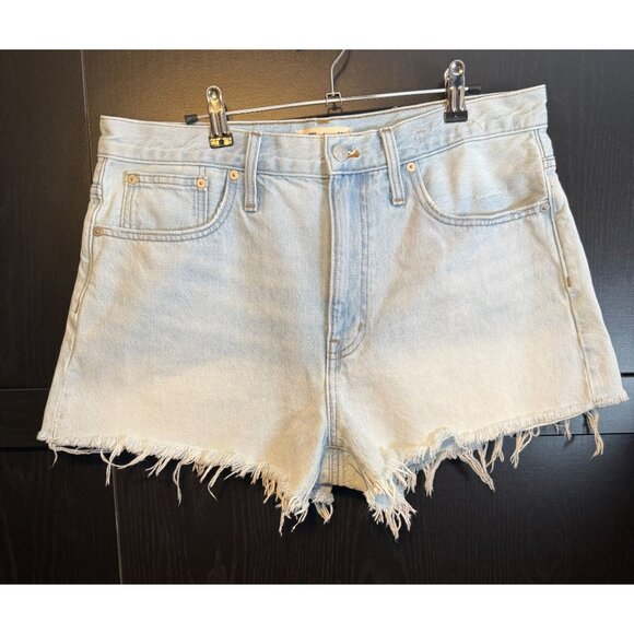 Madewell Women's Relaxed Denim Jean Shorts Size 30 Light Wash High Rise Boho - Picture 1 of 8